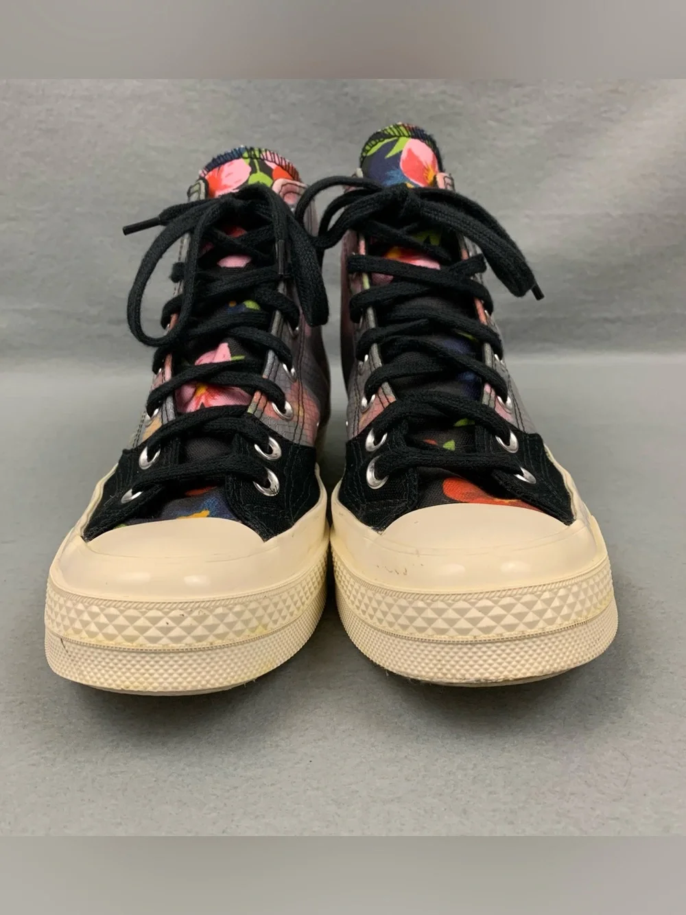 Converse Shoes Womens 8 Black Floral Chuck 70 Hi Top Sneaker Lace Up All Star
